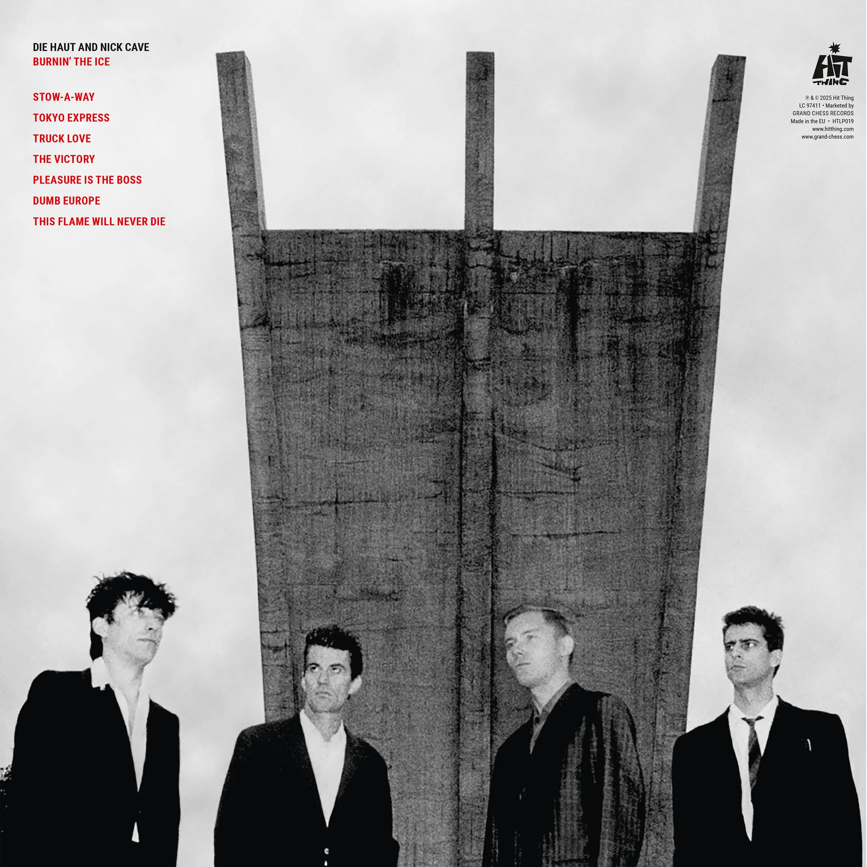 Die Haut & Nick Cave - Burnin' the Ice (Indie Exclusive) (Limited U.S. Edition in Red Vinyl) [LP] - Image 3
