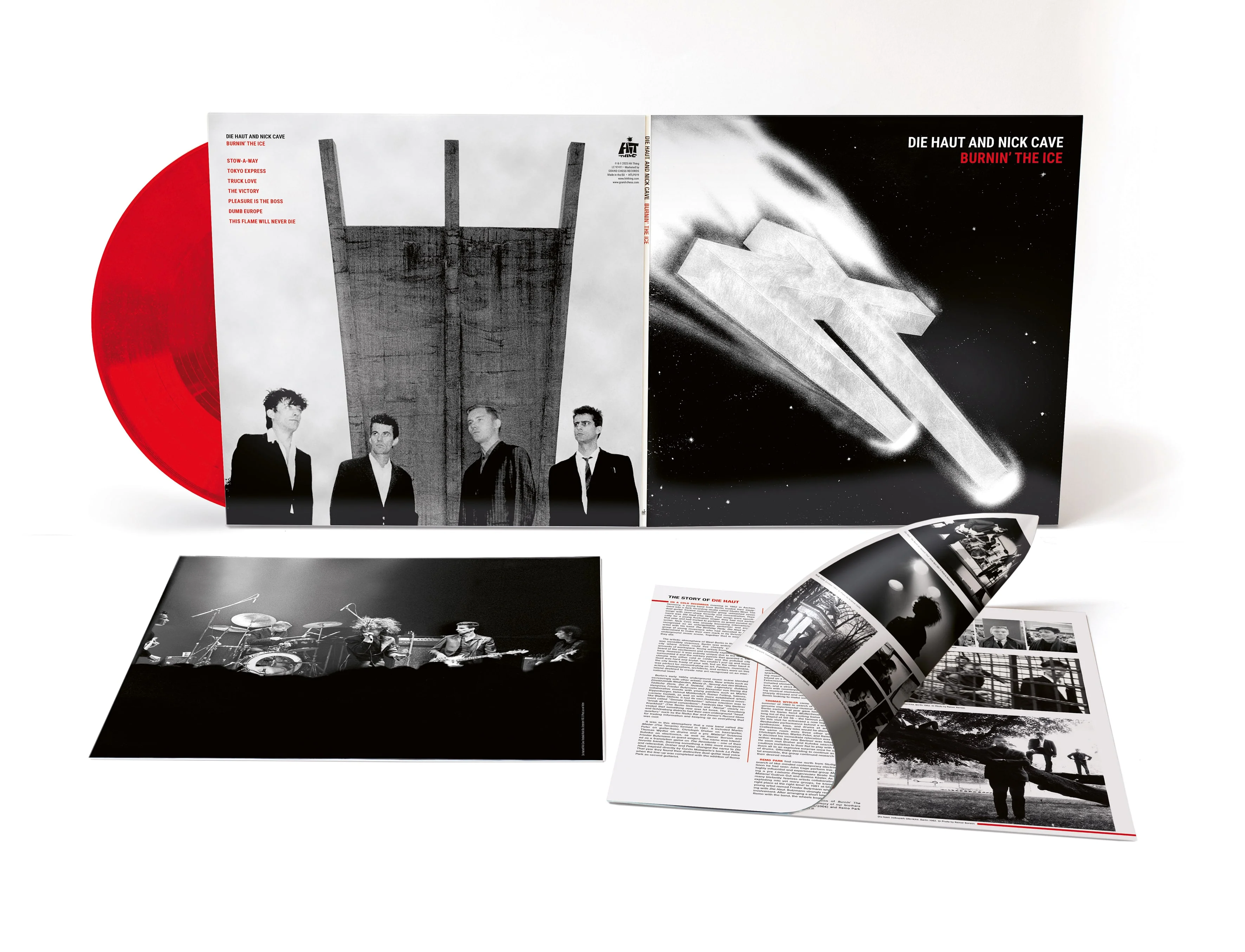 Die Haut & Nick Cave - Burnin' the Ice (Indie Exclusive) (Limited U.S. Edition in Red Vinyl) [LP] - Image 4