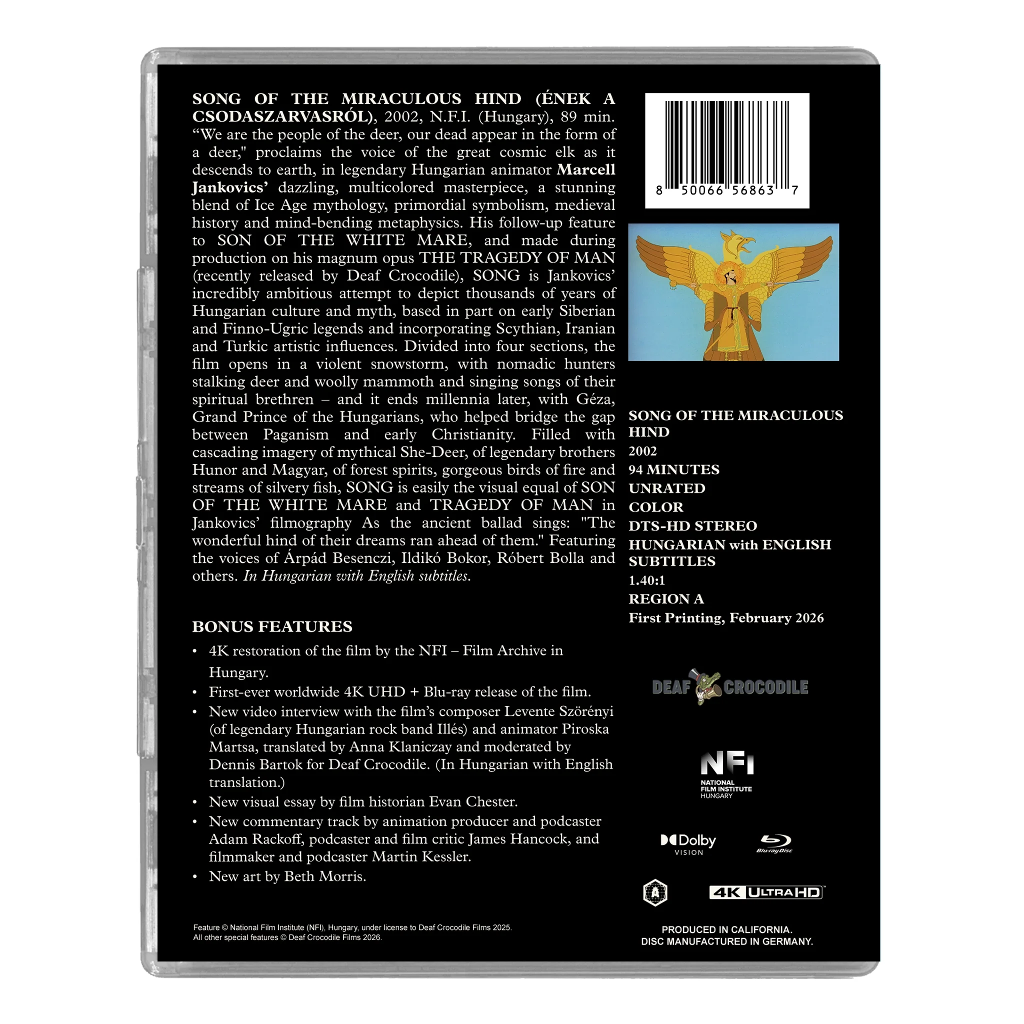 Song Of The Miraculous Hind [4K UHD + Blu-ray Combo] (4K Ultra HD) - Image 3