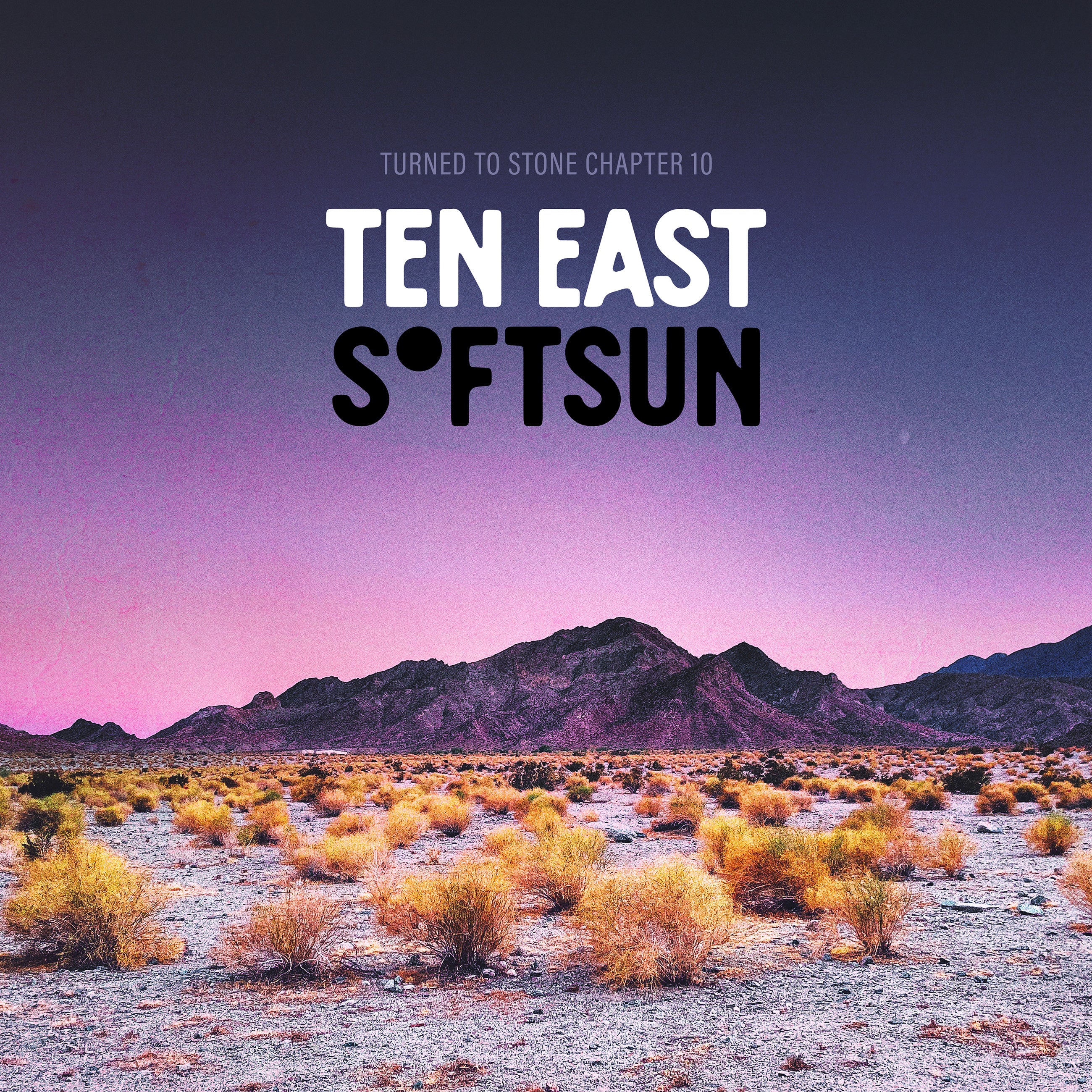 Ten East & Softsun - Turned To Stone: Chapter 10 Ten East/SoftSun (2 Tone Blue/Purple) (LP)