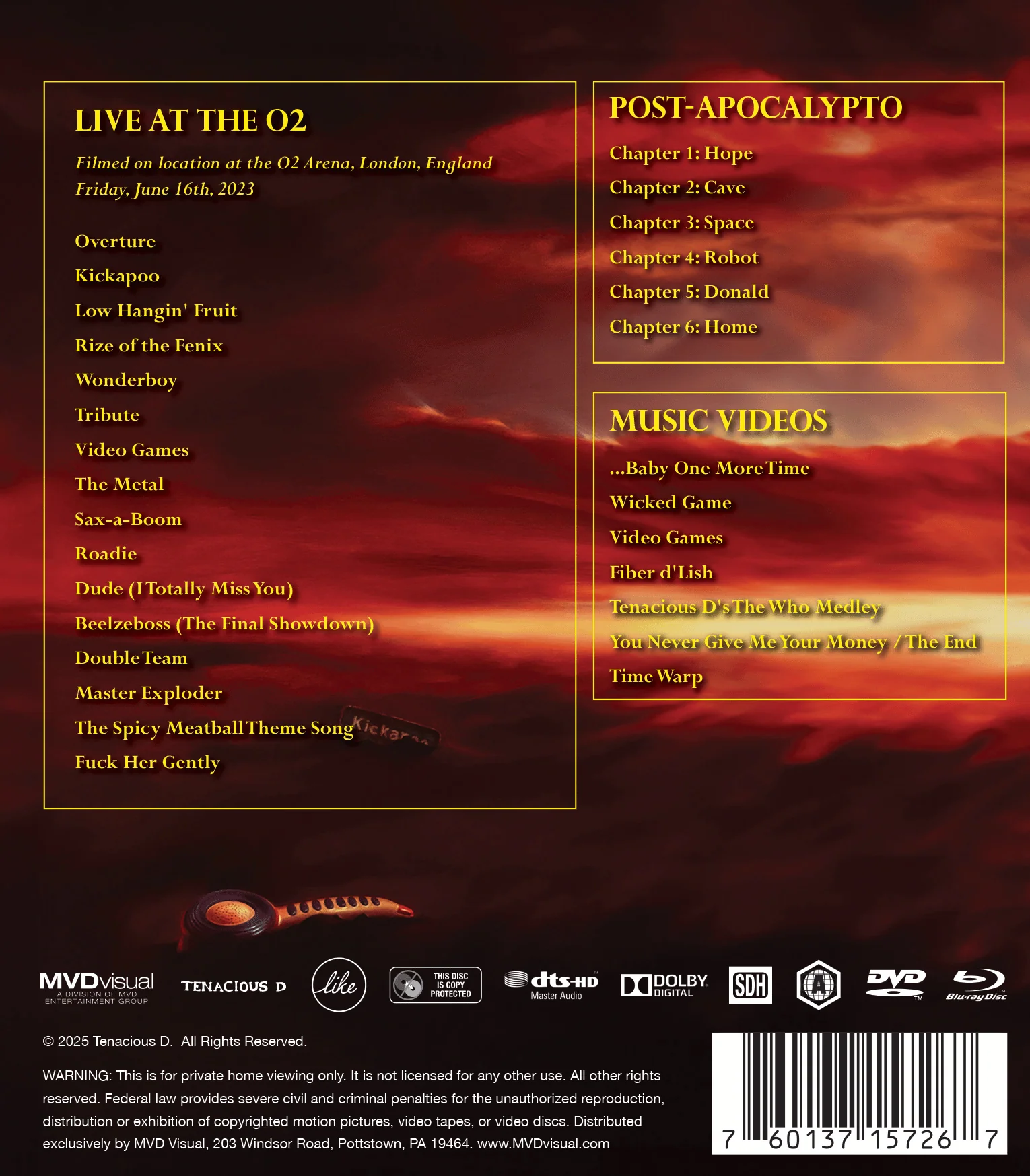 Tenacious D - The Complete Masterworks Vol. 3 (Blu-ray + DVD Combo Pack) - Image 3