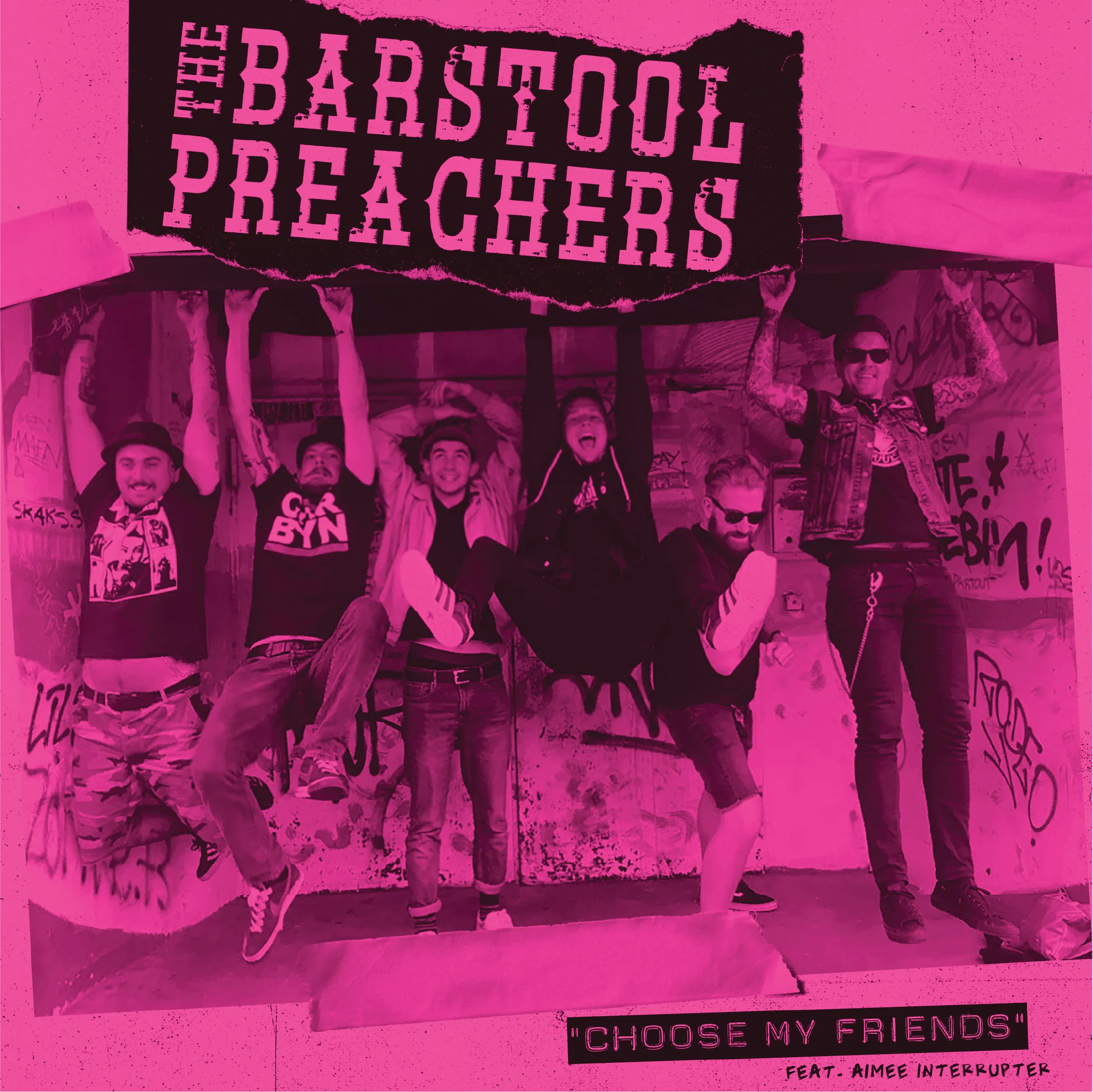 The Barstool Preachers - Choose My Friends / Raced Through Berlin (pink Vinyl) (7 INCH)