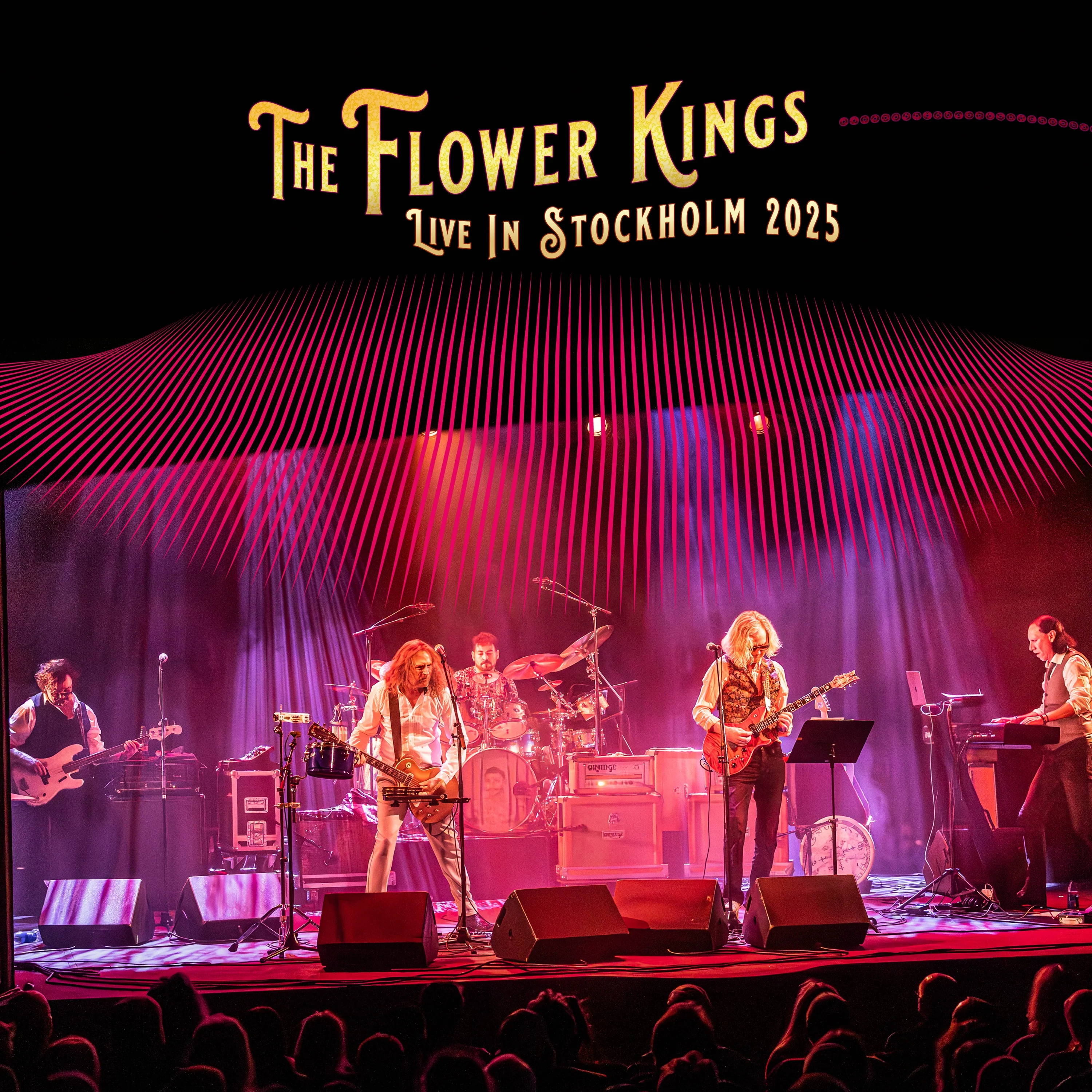 The Flower Kings - Live In Stockholm 2025 (Solid Red With Heavy Black Splatter) (LP) PREORDER