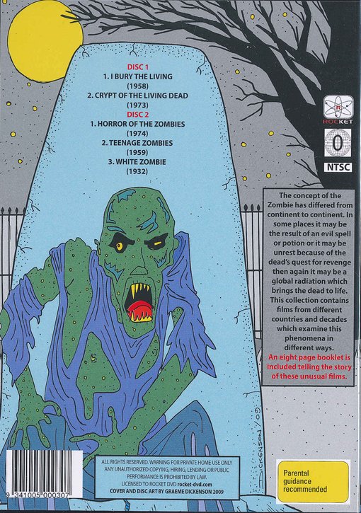 Undead: Tales of the Living Dead (I Bury the Living / Crypt of the Living Dead / Horror of the Zombies / Teenage Zombies / White Zombie) (2-DVD) (CLOSE-OUT) - Image 2